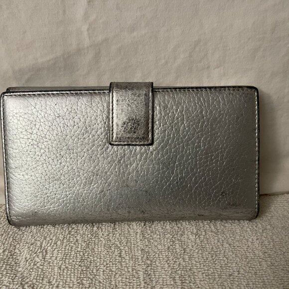 CHRISTIAN DIOR vintage silver long wallet - Picture 3 of 8